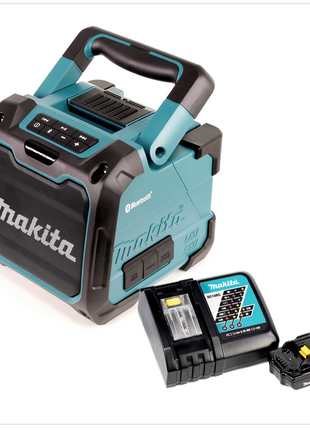 Makita DMR 200 RA1 Baustellen Lautsprecher 10,8 - 18 V Bluetooth Grün + 1x Akku 2,0 Ah + Ladegerät - Toolbrothers