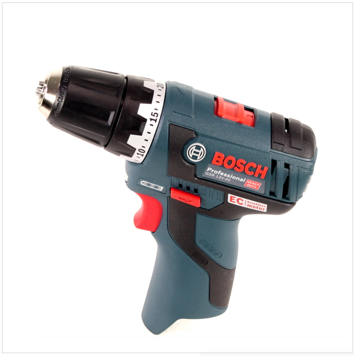 Bosch GSR 12V-20 Professional Akku Bohrschrauber Brushless 20Nm + L-Boxx + 2x Akku 2,5Ah + 1x Ladegerät + 1x GAA 12V USB Adapter - Toolbrothers