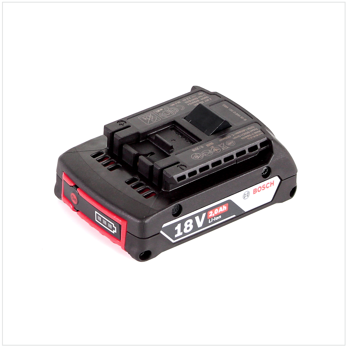 Bosch USB Power Set 18 V mit GAA Professional USB Adapter für 14,4 V / 18 V Akkus + 1x GBA 18V 2,0 Ah Li-Ion Einschub Akku + 1x Schnell Ladegerät GAL 1880 CV - Toolbrothers