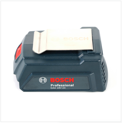 Bosch USB Power Set 18 V mit GAA Professional USB Adapter für 14,4 V / 18 V Akkus + 1x GBA 18V 6,0 Ah Li-Ion Einschub Akku - Toolbrothers