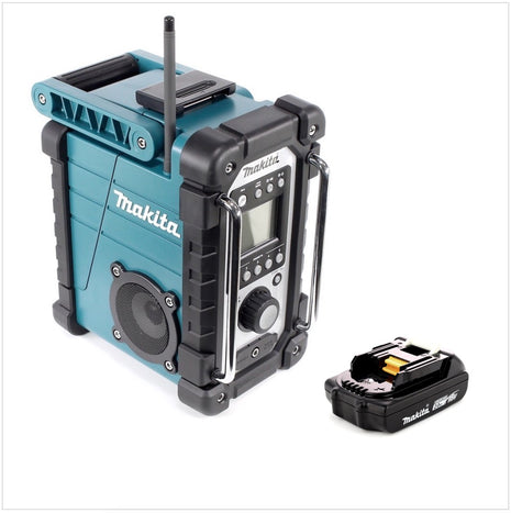 Makita DMR 102 A1 Akku Baustellen Radio Grün + 1x Akku 2,0 Ah - ohne Ladegerät - Toolbrothers