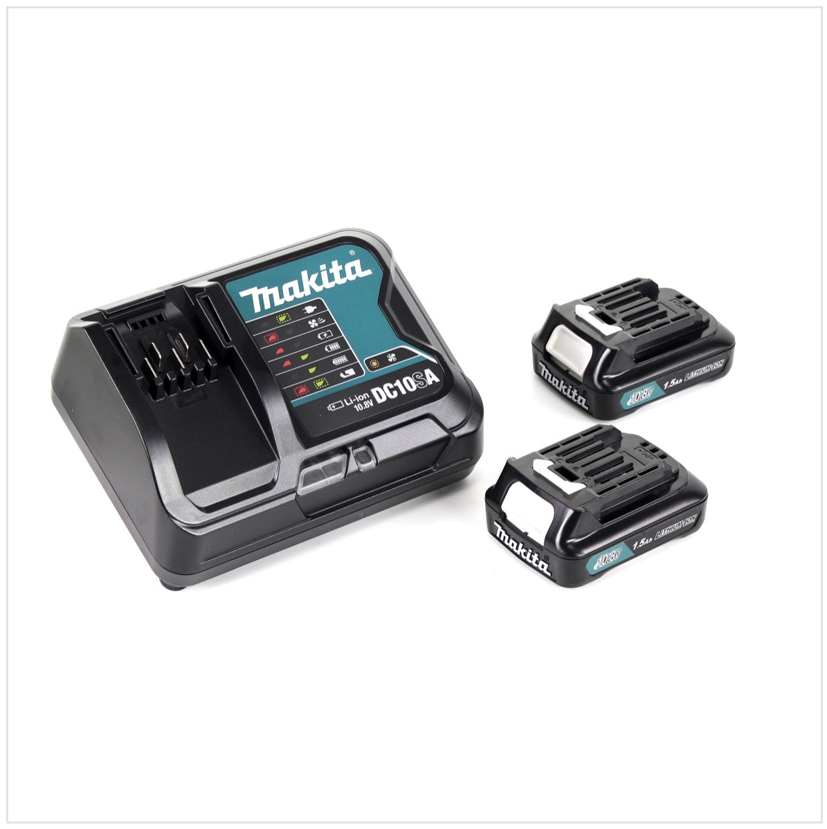 Makita JV 101 DRYJ 10,8 V Akku Pendelhub Stichsäge + 2 x 1,5 Ah Akku + Ladegerät im Makpac 1 Systemkoffer - Toolbrothers