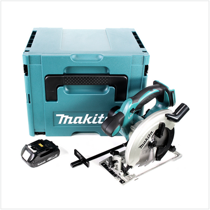 Makita DSS 611 Y1J Akku Handkreissäge 18 V 165 mm im Makpac + 1x 1,5Ah Akku - ohne Ladegerät - Toolbrothers