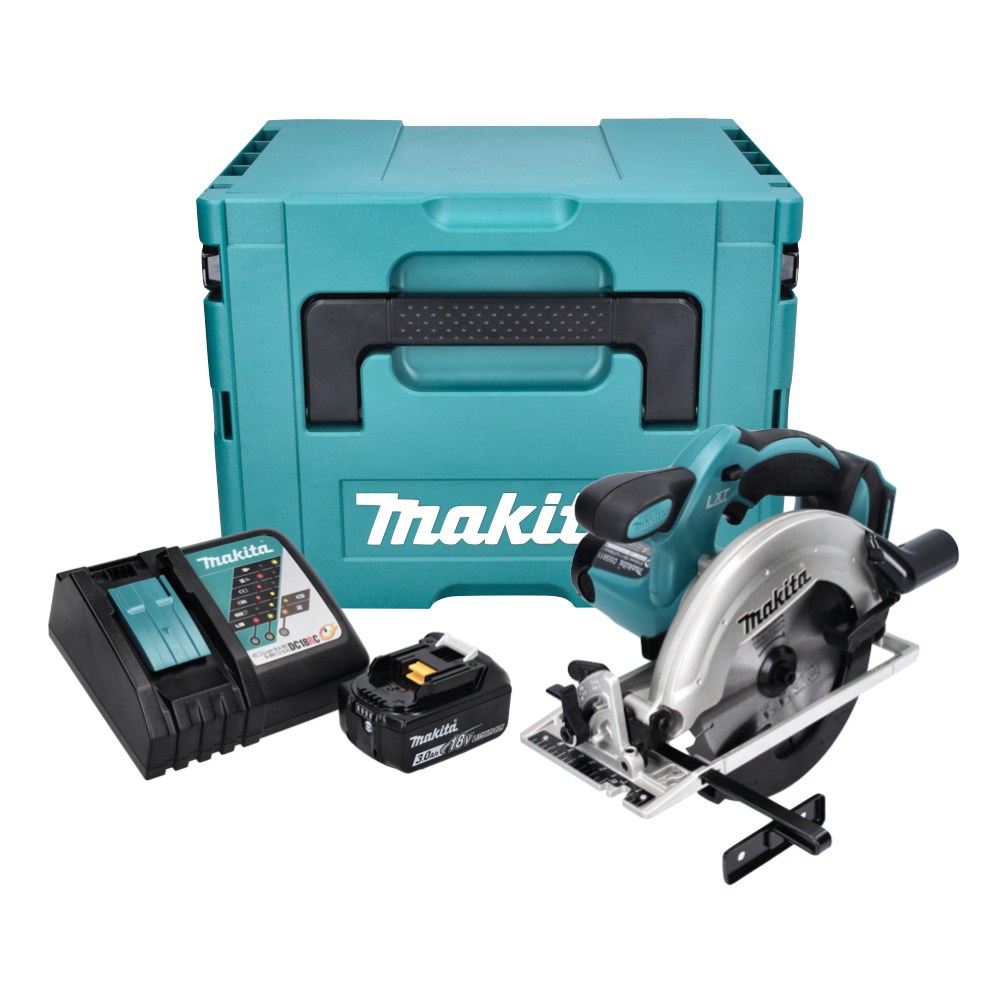 Makita DSS 611 RF1J Akku Handkreissäge 18 V 165 mm + 1x Akku 3,0 Ah + Ladegerät + Makpac - Toolbrothers