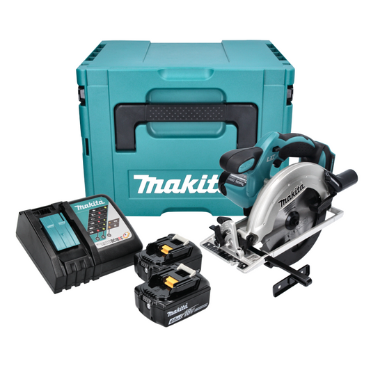 Makita DSS 611 RMJ Akku Handkreissäge 18 V 165 mm + 2x Akku 4,0 Ah + Ladegerät + Makpac - Toolbrothers