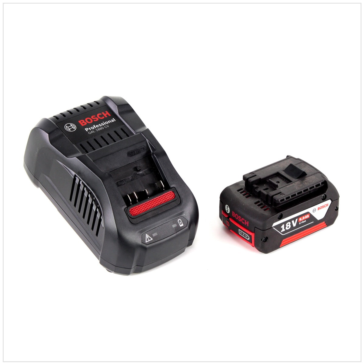 Bosch Starter-Set 18 V mit 1 x GBA 6000 mAh / 6 Ah Akku und Ladegerät GAL 1880 CV für 14,4 V - 18 V Li-Ion - Toolbrothers