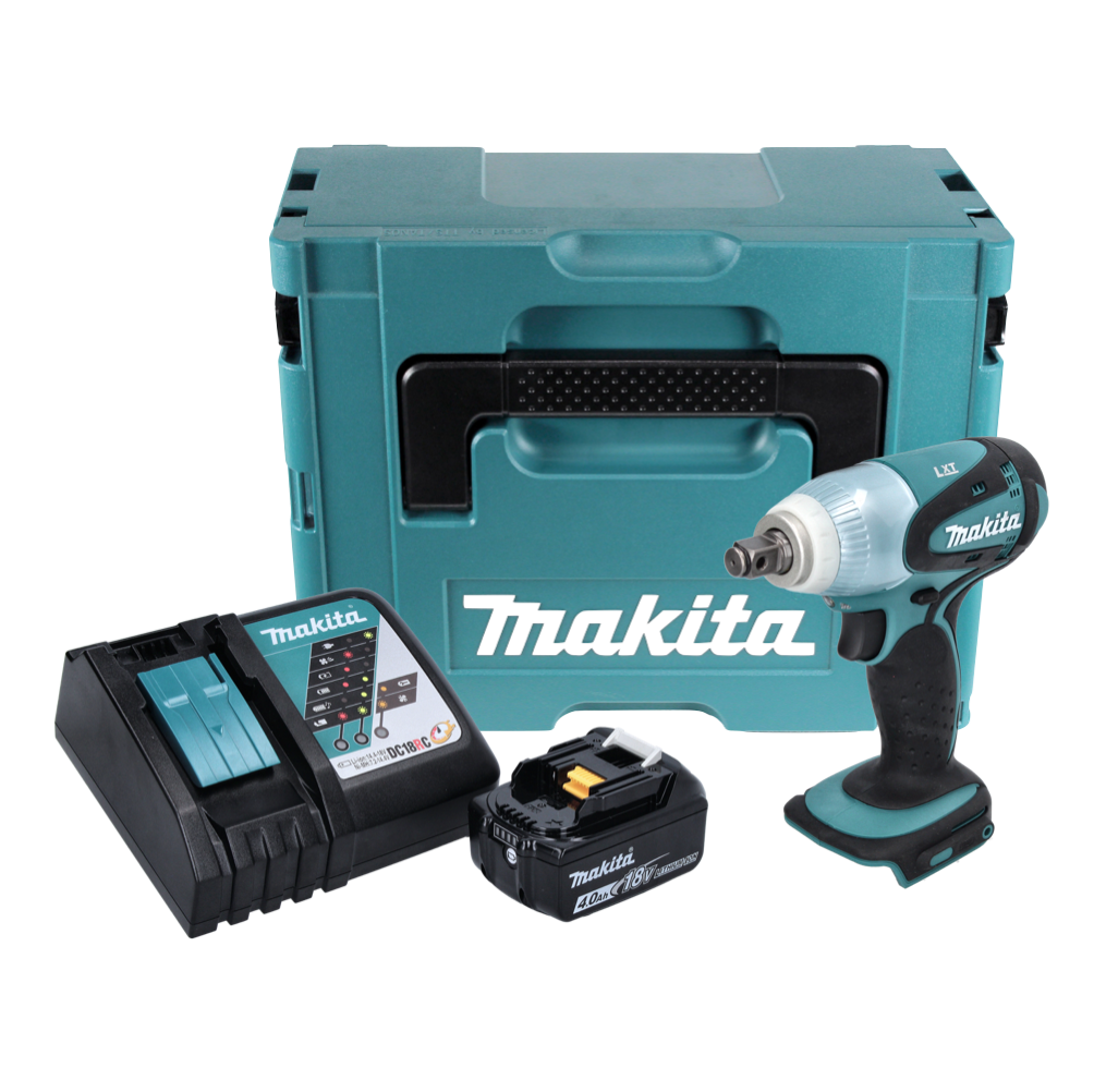 Makita DTW 251 RM1J Akku Schlagschrauber 18 V 230 Nm 1/2" + 1x Akku 4,0 Ah + Ladegerät + Makpac - Toolbrothers