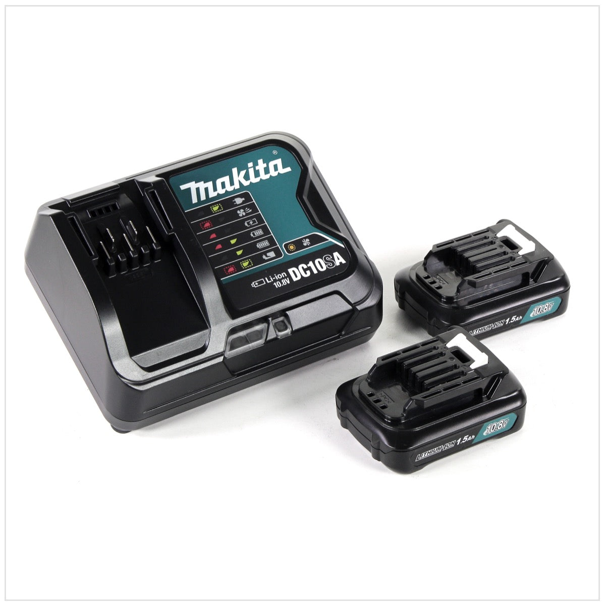 Makita Power Source Kit 10,8V mit 2x BL1015B Akku 1,5Ah + DC10SA Ladegerät - Toolbrothers