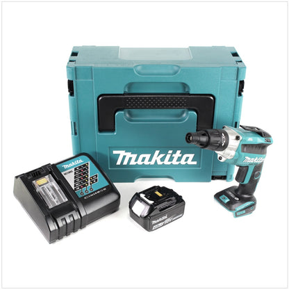 Makita DFS 251 RM1J 18 V Li-Ion Trockenbauschrauber Brushless im Makpac mit 1x BL1840 B 4,0 Ah Akku und DC18RC Ladegerät - Toolbrothers