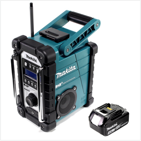 Makita DMR 110 Digital Baustellen Radio DAB+ inkl. 1x BL 1840 B 4,0 Ah Akku - ohne Ladegerät - Toolbrothers