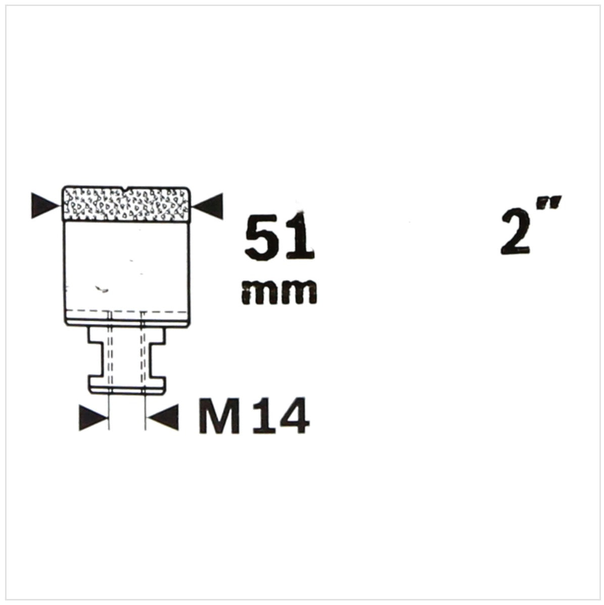 Bosch Diamanttrockenbohrer 51 mm Dry Speed / Milling Cutter best for Ceramic ( 2608587125 ) - Toolbrothers