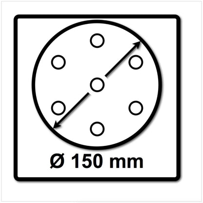 Festool Schleifteller ST-STF D150/MJ2-FX-H-HT 150 mm FastFix hart ( 202463 ) - neue Version von ( 496149 ) - Toolbrothers