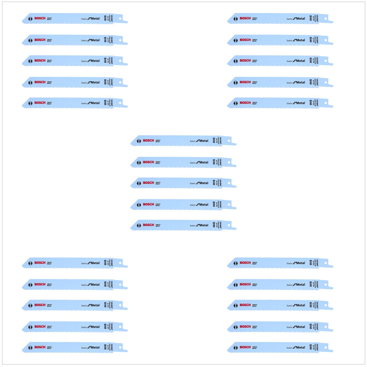 Bosch 25 Säbelsägeblätter S 918 AF 150 mm Basic for Metal ( 5 x 2608651780 ) - Toolbrothers
