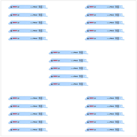 Bosch 25 Säbelsägeblätter S 918 AF 150 mm Basic for Metal ( 5 x 2608651780 ) - Toolbrothers
