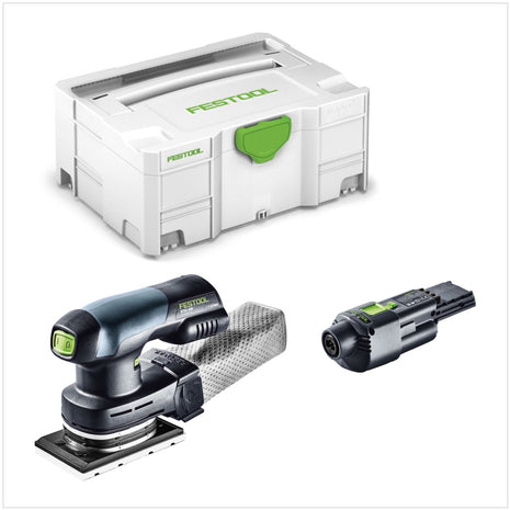 Festool RTSC 400 18V Einhand Akku Rutscher bürstenlos im Systainer mit ACA 220-240/18V Ergo Netzadapter - Toolbrothers