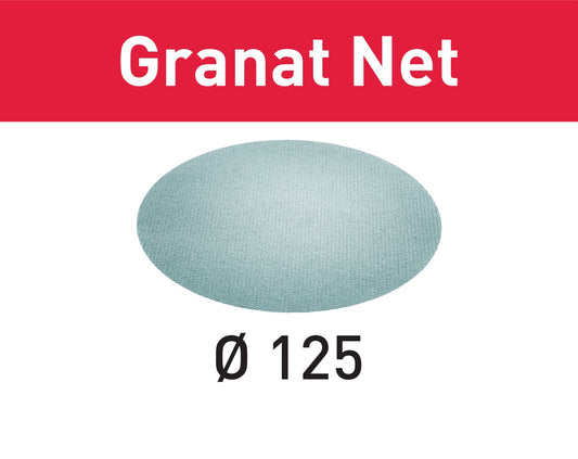 Festool STF D125 P120 GR NET/50 Netzschleifmittel Granat Net ( 203296 ) für RO 125, ES 125, ETS 125, ETSC 125, ES-ETS 125, ES-ETSC 125, ETS EC 125, LEX 125