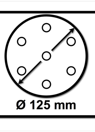 Festool Netzschleifmittel	STF D125 P180 GR NET/50 125 mm / 50 Stk. ( 203298 ) - Toolbrothers