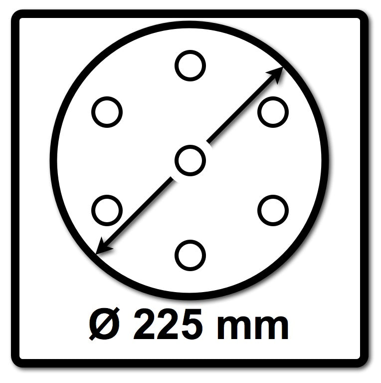 Festool Netzschleifmittel	STF D225 P80 Granat Net/25 225 mm / 25 Stk.( 203312 ) - Toolbrothers