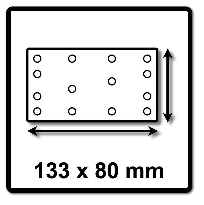 Festool STF 80x133 P80 GR NET/50 Netzschleifmittel Granat Net ( 203285 ) für RTS 400, RTSC 400, RS 400, RS 4, LS 130, HSK-A 80x130, HSK 80x133