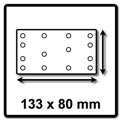 Festool STF 80x133 P120 GR NET/50 mesh abrasif Garnet Net (203287) pour RTS 400, RTSC 400, RS 400, RS 4, LS 130, HSK-A 80x130, HSK 80x133