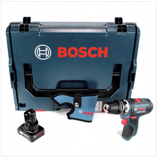 Bosch GSR 12V-15 FC Professional FlexiClick Akku Bohrschrauber mit Bohrfutteraufsatz in L-Boxx mit 1x Bosch GBA 6,0 Ah Akku - Toolbrothers