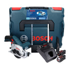 Bosch GKS 12V-26 Professional Akku Handkreissäge 12 V 85 mm + 2x Akku 3,0 Ah + Ladegerät + L-Boxx - Toolbrothers