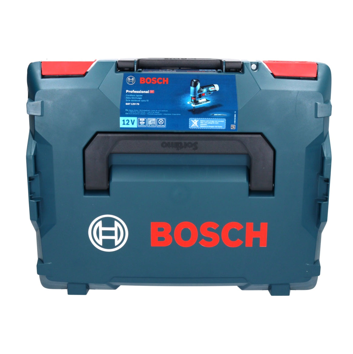 Bosch GST 12V-70 Professional Akku Stichsäge 12 V + 1x Akku 3,0 Ah + Ladegerät + L-Boxx - Toolbrothers