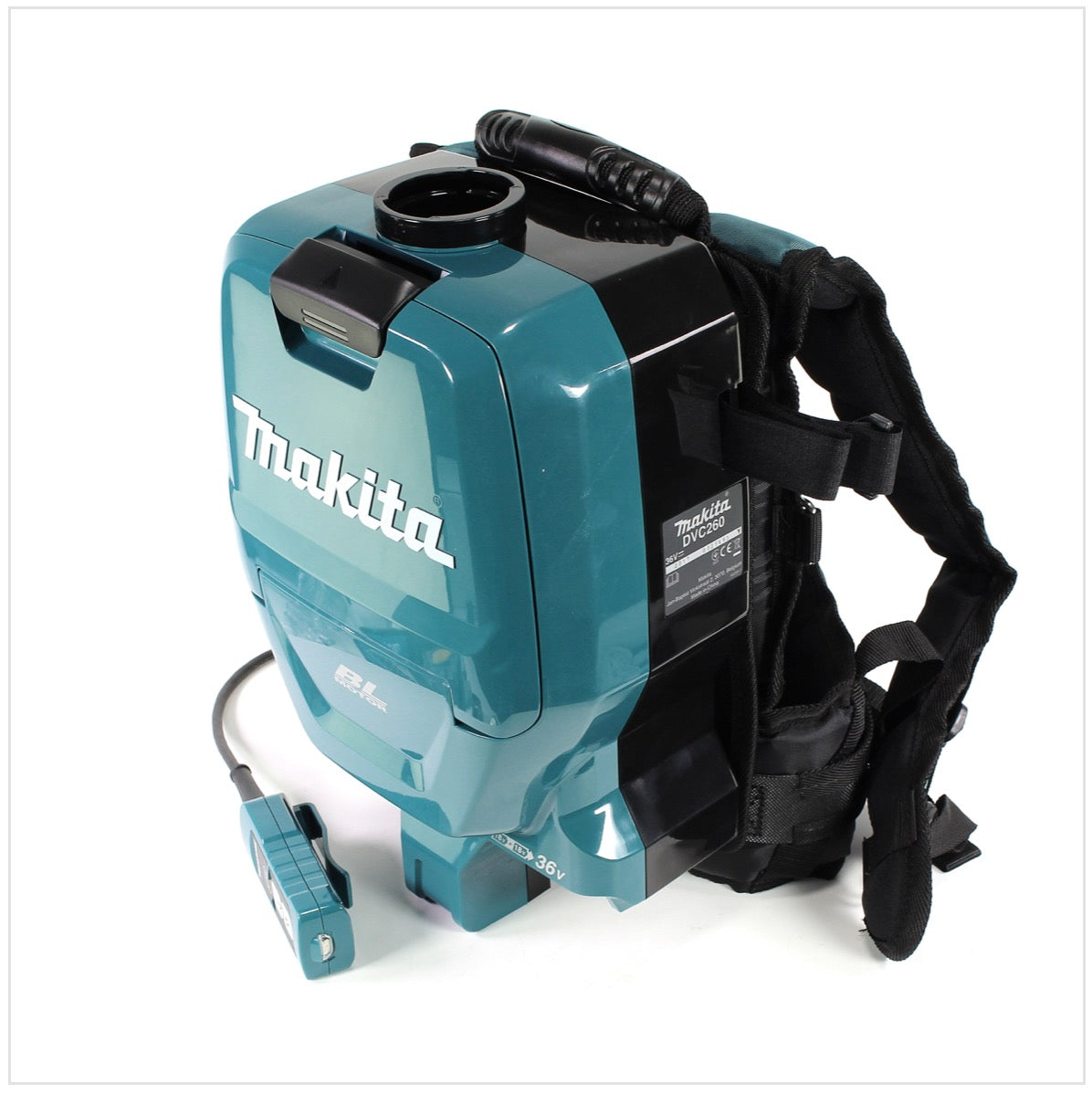 Makita DVC 260 36V Akku Rucksack Staubsauger (2x 18V) Brushless mit 2x 3,0 Ah Akku - Toolbrothers