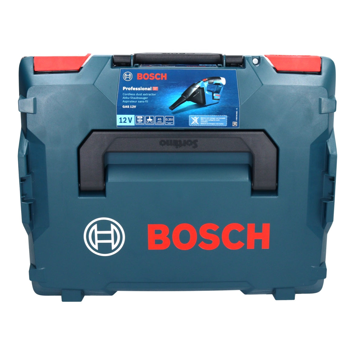 Bosch GAS 12V Professional Akku Staubsauger 12 V 0,35 l + 1x Akku 3,0 Ah + L-Boxx - ohne Ladegerät - Toolbrothers