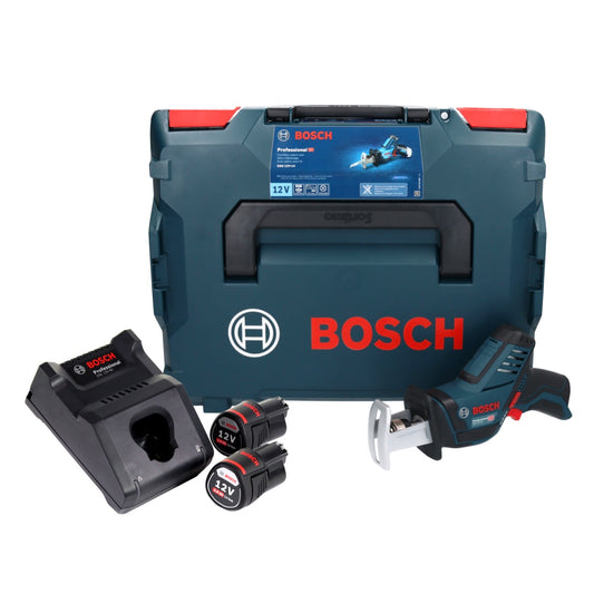 Bosch GSA 12V-14 Professional Akku Säbelsäge 12 V + 2x Akku 3,0 Ah + Ladegerät + L-Boxx - Toolbrothers