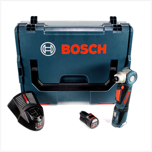 Bosch GWI 12V-5 Professional Akku Winkelschrauber in L-Boxx mit 1x GBA 3,0 Ah Akku und GAL 1230 CV Ladegerät - Toolbrothers