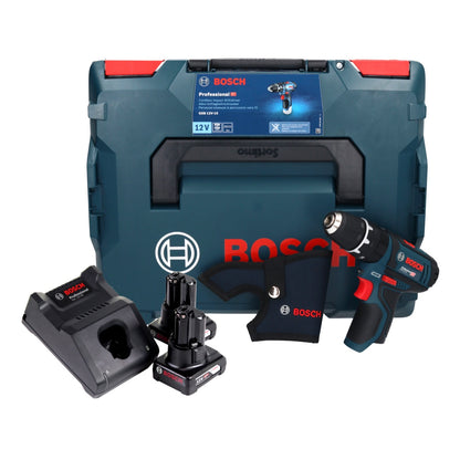 Bosch GSB 12V-15 Professional Akku Schlagbohrschrauber 12 V 30 Nm + 2x Akku 6,0 Ah + Ladegerät + L-Boxx - Toolbrothers