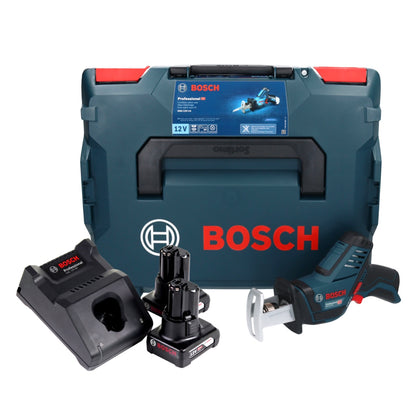 Bosch GSA 12V-14 Professional Akku Säbelsäge 12 V + 2x Akku 6,0 Ah + Ladegerät + L-Boxx - Toolbrothers