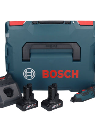 Bosch GRO 12V-35 Professional Akku Rotationswerkzeug 12 V + 2x Akku 6,0 Ah + Ladegerät + L-Boxx - Toolbrothers