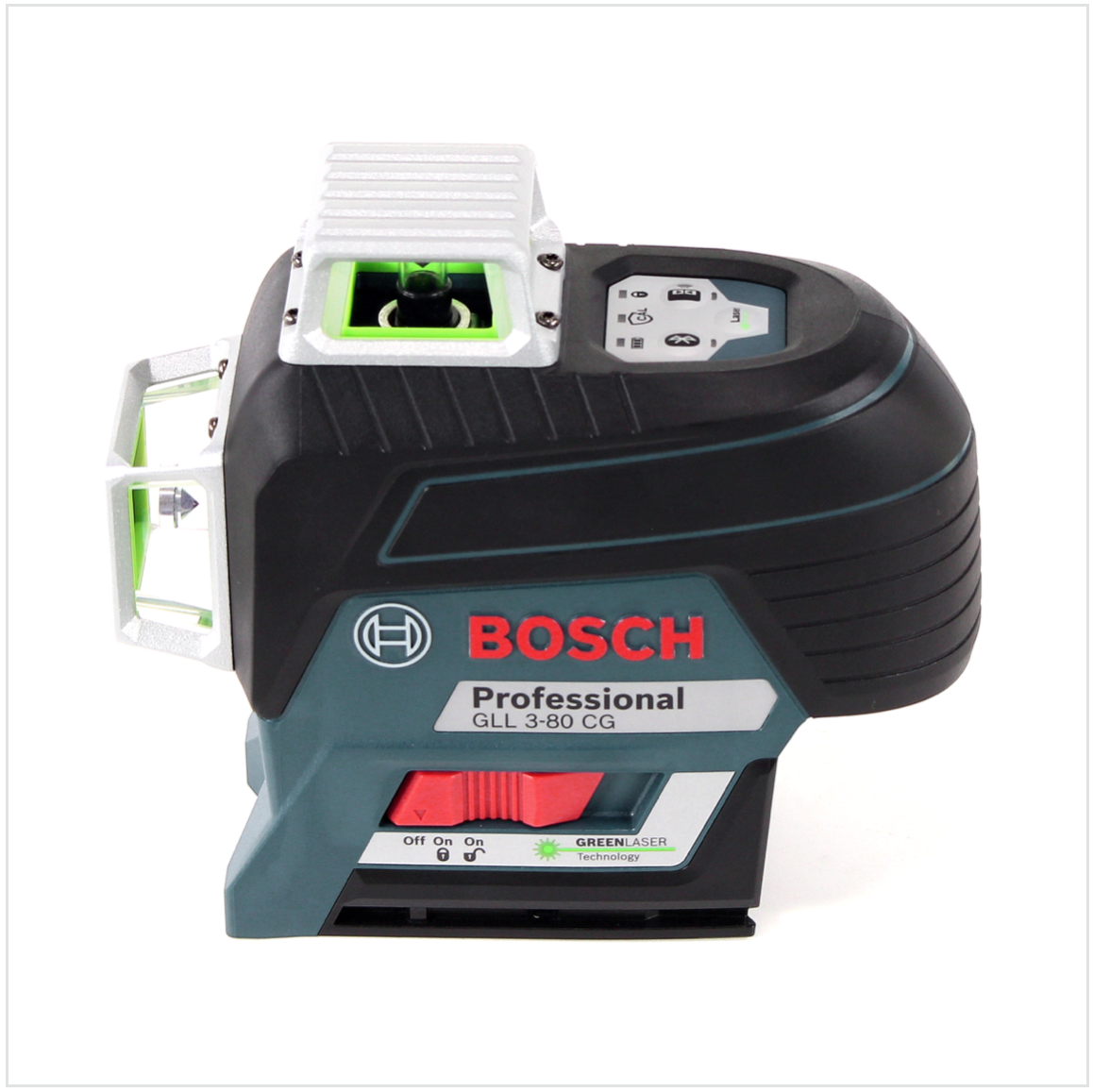 Bosch Professional GLL 3-80 CG Linienlaser in L-Boxx + 1x GBA 12 V 2,0 Ah Akku + 1x GAL 1230 CV Ladegerät + Zubehör ( 0601063T00 ) - Toolbrothers