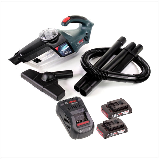 Bosch GAS 18V-1 Akku Staubsauger Handsauger + 2x Akku 2,0Ah + Ladegerät - Toolbrothers