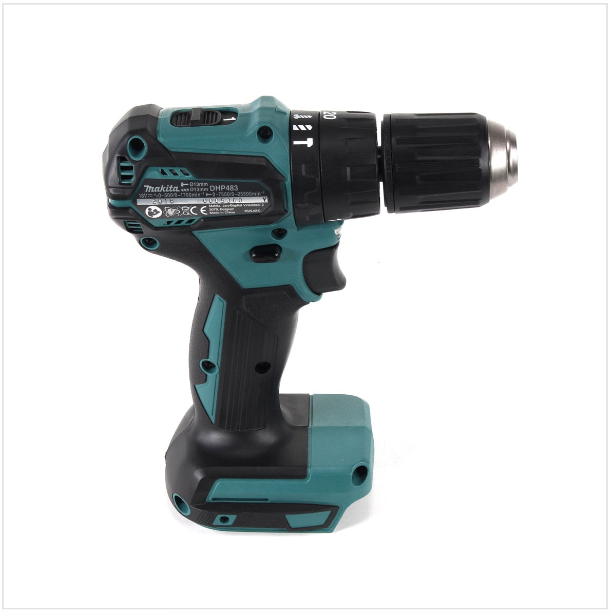 Makita DHP 483 ZJ Akku Schlagbohrschrauber 18 V 40Nm Solo im Makpac - Toolbrothers