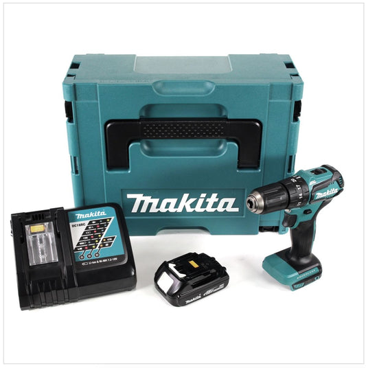 Makita DHP 483 Y1J-D Akku Schlagbohrschrauber 18 V 40Nm im Makpac + 1x 1,5 Ah Akku + Ladegerät - Toolbrothers