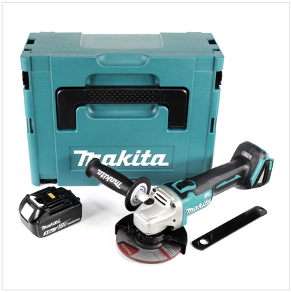 Makita DGA 504 F1J Meuleuse d'angle sur batterie 18V 125mm brushless + 1x batterie 3,0Ah + Makpac - sans chargeur