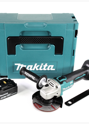 Makita DGA 504 M1J Meuleuse d'angle sur batterie 18V 125mm brushless + 1x batterie 4,0Ah + Makpac - sans chargeur