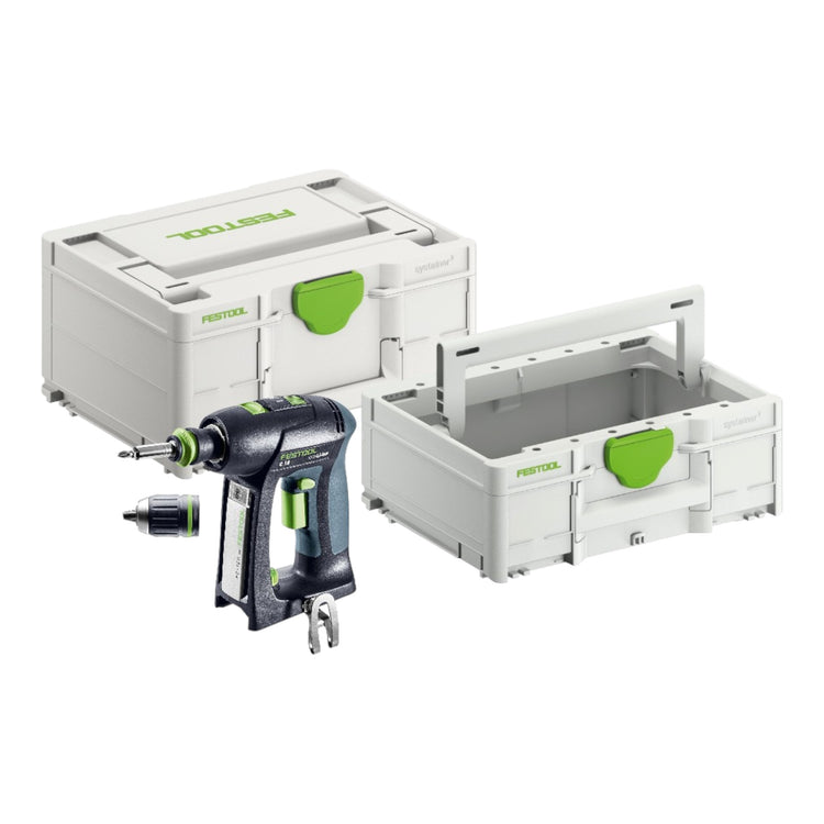 Festool C 18 Basic Perceuse-visseuse sans fil 18 V 45 Nm sans balais Solo + Systainer + Systainer ToolBox SYS3 TB M 137