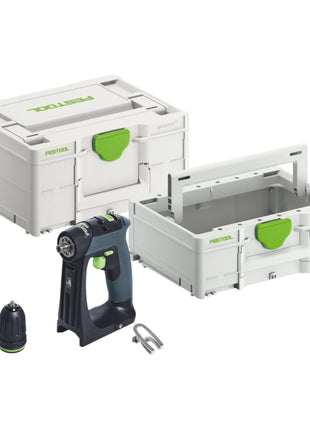 Festool CXS 18-Basic perceuse-visseuse sans fil 18 V 40 Nm sans balais (576882) + Systainer (avec Systainer ToolBox SYS3 TB M 137)