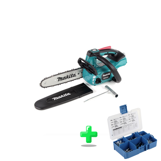 Makita DUC 254 Z Tronçonneuse sans fil 18 V 25 cm sans balais + Assortiment de vis à trou de poche KREG 260 pièces (SK04)