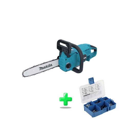 Makita DUC 307 ZX3 Akku Kettensäge 18 V 30 cm Brushless + KREG Pocket-Hole Schrauben Sortiment 260-teilig ( SK04 )