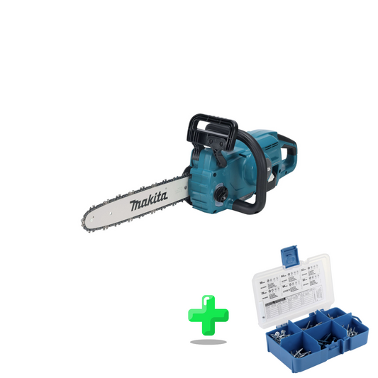 Tronçonneuse à batterie Makita DUC 357 ZX3 18 V 35 cm sans balais + assortiment de vis à trou de poche KREG 260 pièces (SK04)