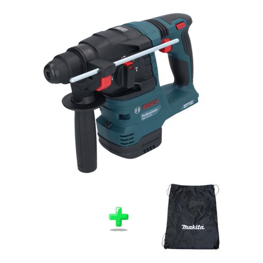 Bosch GBH 18V-22 Professional Akku Bohrhammer 18 V 1,9 J SDS Plus Brushless Solo ( 0611924000 ) + Makita Rucksackbeutel / Zubehörtasche