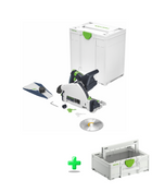 Festool TSC 55 KEB-Basic sierra de inmersión a batería 18 V / 36 V (2x 18 V) 160 mm sin escobillas (576712) + Systainer + Festool Systainer ToolBox SYS3 TB M 137 (204865) T-LOC