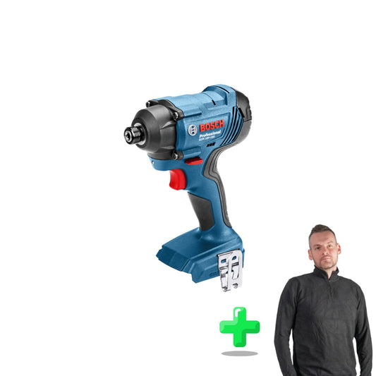 Bosch GDR 18V-160 Clé à chocs rotative professionnelle sans fil 18 V 160 Nm 1/4" + Sweat-shirt Toolbrothers Quarter-Zip 