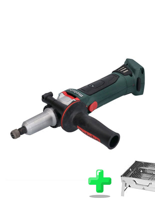 Meuleuse droite à batterie Metabo GA 18 LTX G 18 V 6 mm (600639850) + barbecue au charbon d'extérieur Toolbrothers