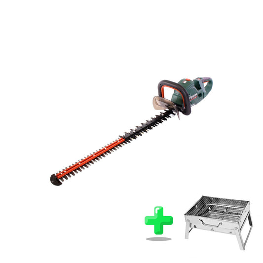 Taille-haie à batterie Metabo HS 18 LTX BL 75 18 V 75 cm brushless Solo (601724850) + barbecue au charbon d'extérieur Toolbrothers